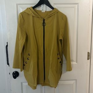 Et Lois mustard colored wind breaker jacket. Size L but will fit  S-L